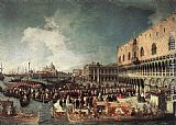 The Reception of The Siamese Ambassadors Paintings - Reception of the Ambassador in the Doge's Palace by Canaletto